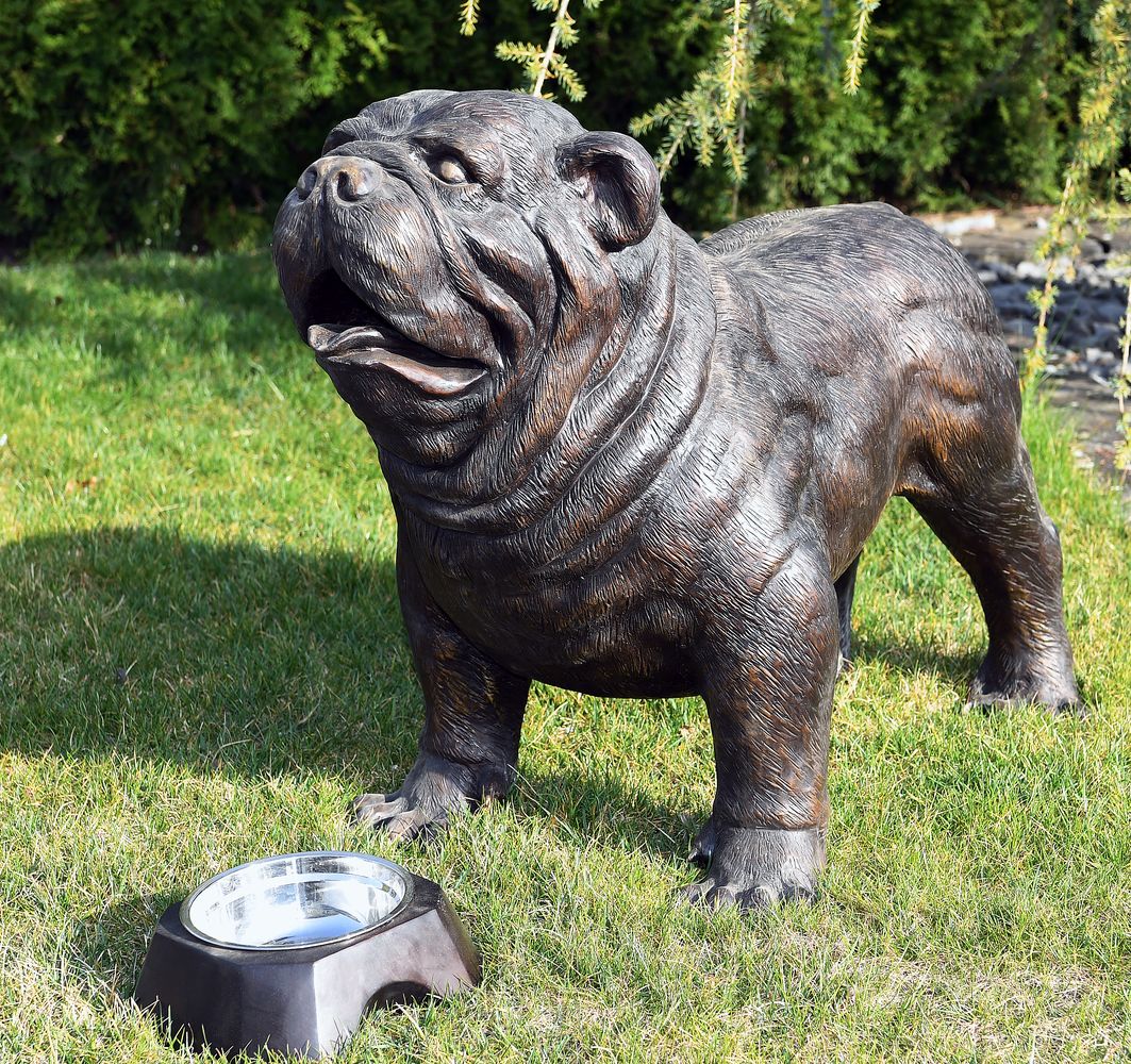 Bronzefigur Bulldoge