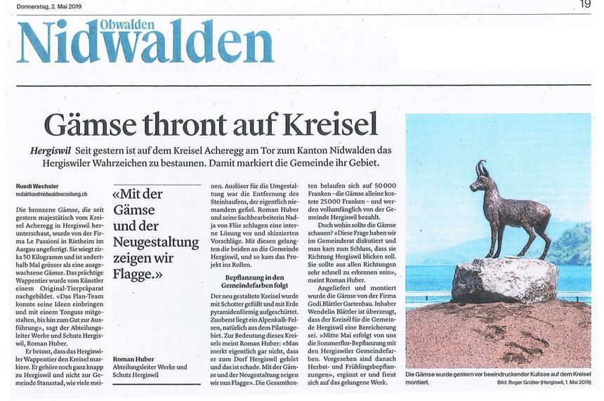 Bronzefiguren Gams