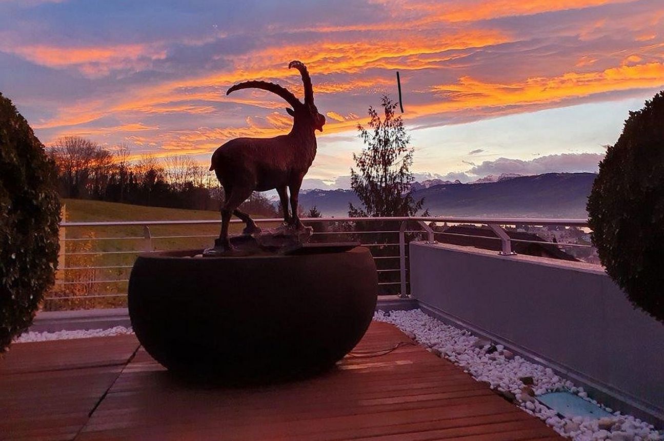 Bronzefiguren Steinbock Le Passioni