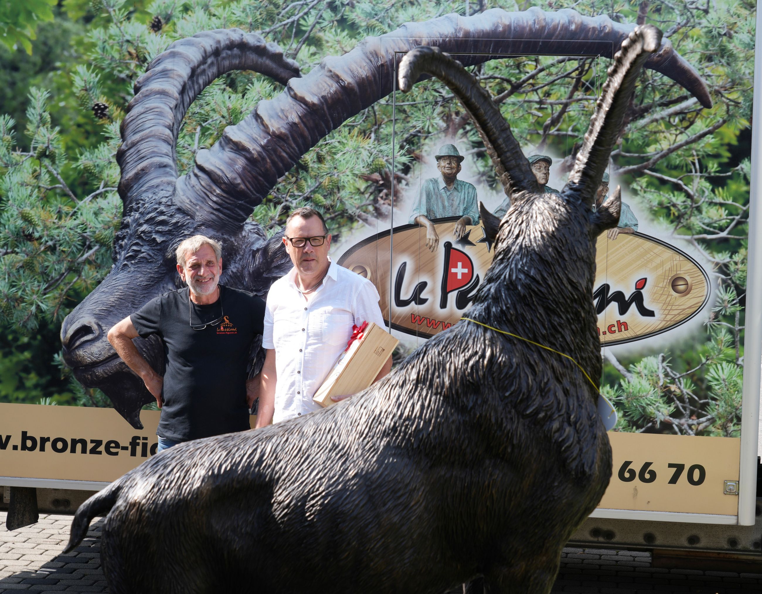 Bronze Steinbock Bronzefiguren