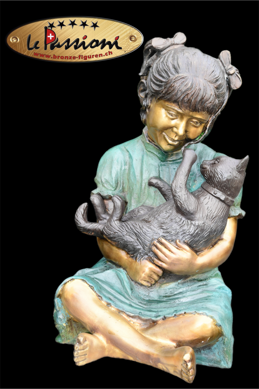 Bronzefigur Bronzekinder