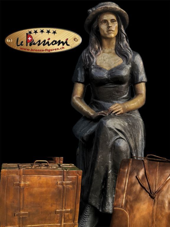 Bronzefiguren Bronzestatue