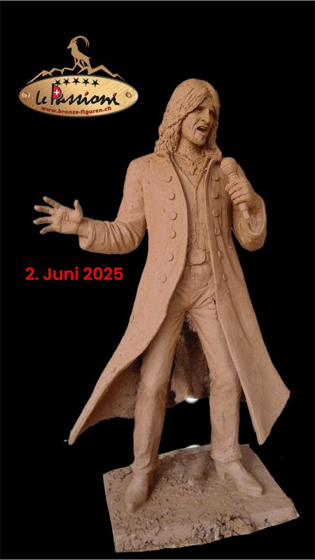 Bronzeskulptur Steve Lee