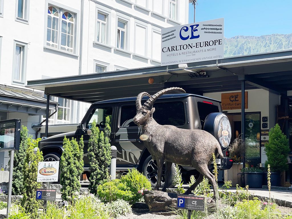 Bronzefiguren Hotels Interlaken
