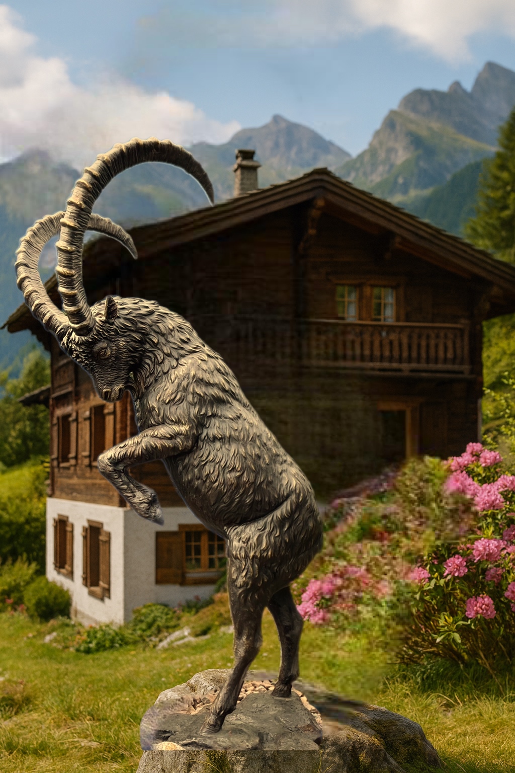 Bronze Steinbock